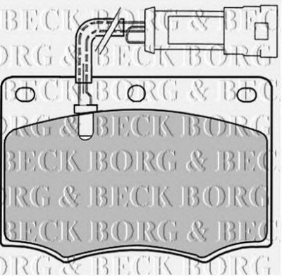 BORG & BECK bbp1058 -  Комплект тормозных колодок, дисковый тормоз